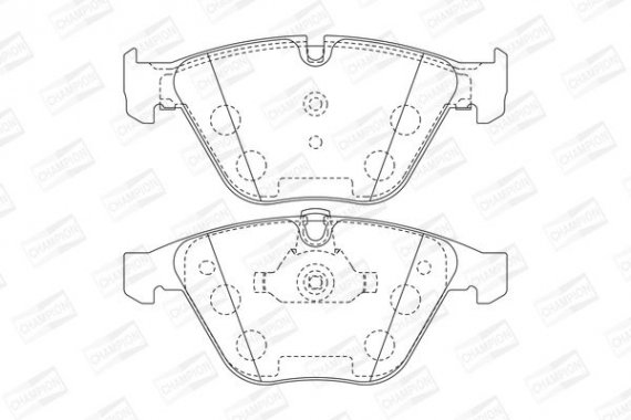 573181CH CHAMPION Колодка гальм. BMW 5(F10) 523I,528I,520D,525D,530D 2010 - передн. (пр-во CHAMPION)