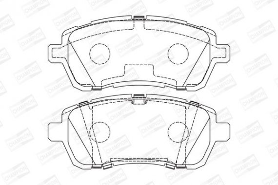 573747CH CHAMPION Колодка гальм. FORD FIESTA VI 1.25-1.6 08-; MAZDA 2 07 - передн. (пр-во CHAMPION)