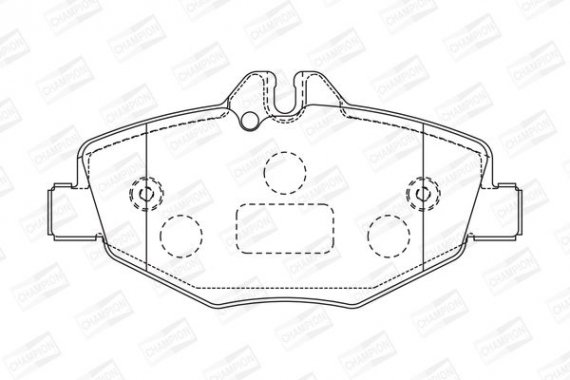 573091CH CHAMPION Колодка торм. MB E-CLASS (W211), E-CLASS KOMBI (S211) передн. (пр-во CHAMPION)