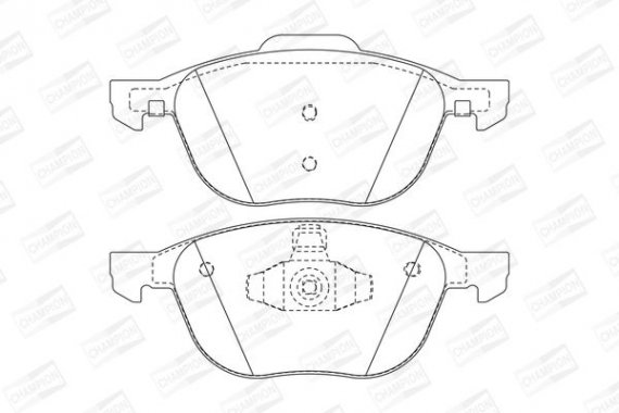 573209CH CHAMPION Колодка гальм. FORD FOCUS, MAZDA 3,5, VOLVO C70, S40, передн. (пр-во CHAMPION)