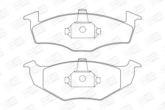 571923CH CHAMPION Колодка гальм. SEAT IBIZA IV (6L1), SKODA FABIA (6Y2) передн. (пр-во CHAMPION)