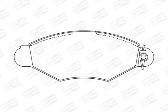 571931CH CHAMPION Колодка гальм. CITROEN XSARA, RENAULT KANGOO (KC0/1) передн. (пр-во CHAMPION)