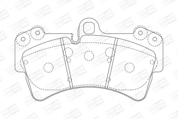 573282CH CHAMPION Колодка гальм. AUDI Q7, PORSCHE CAYENNE, VW TOUAREG передн. (пр-во CHAMPION)