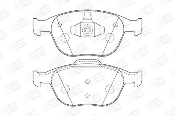 573085CH CHAMPION Колодка гальм. FORD FOCUS (DAW, DBW, DNW), TRANSIT передн. (пр-во CHAMPION)