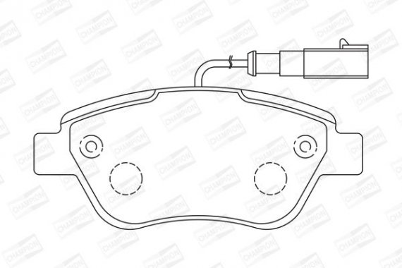 573074CH CHAMPION Колодка гальм. CITROEN NEMO/PEUGEOT BIPPER 07/07 - передн. (пр-во CHAMPION)