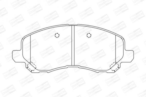 573278CH CHAMPION Колодка гальм. MITSUBISHI GALANT VI (EA), LANCER передн. (пр-во CHAMPION)