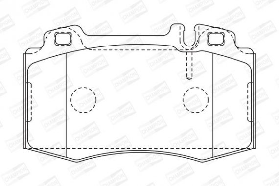 571961CH CHAMPION Колодка торм. MB M-CLASS (W163), S-CLASS (W220) передн. (пр-во CHAMPION)