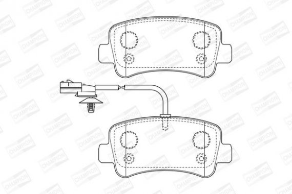 573359CH CHAMPION Колодка торм. OPEL MOVANO/RENAULT MASTER 04/10- задн. (пр-во CHAMPION)