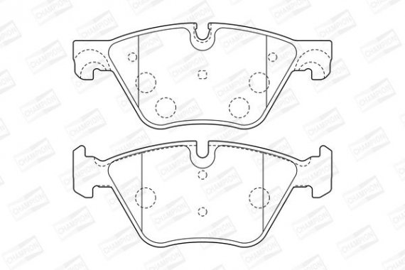 573364CH CHAMPION Колодка гальм. BMW 5 SERIE (F10) (F11) (2010-) передн. (пр-во CHAMPION)