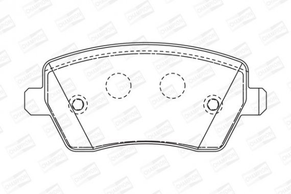 573125CH CHAMPION Колодка гальм. NISSAN MICRA (K12), NOTE (E11) передн. (пр-во CHAMPION)