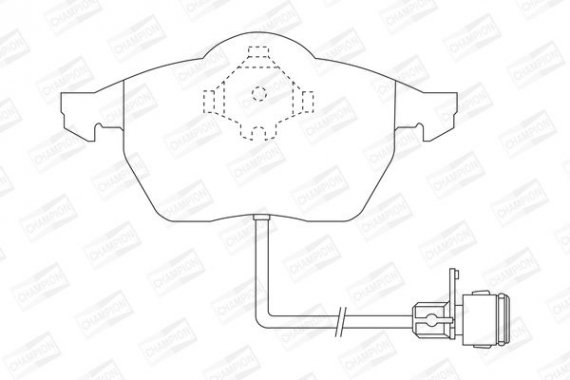 571512CH CHAMPION Колодка гальм. AUDI 100 (44, 44Q, C3, 4A, C4) передн. (пр-во CHAMPION)