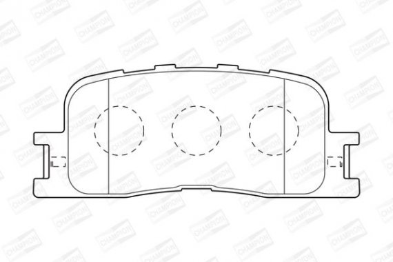 572583CH CHAMPION Колодка гальм. TOYOTA CAMRY (V20), CAMRY (V30) задн. (пр-во CHAMPION)