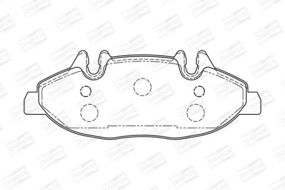 573221CH CHAMPION Колодка торм. MB VIANO (W639), VITO (W639) передн. (пр-во CHAMPION)
