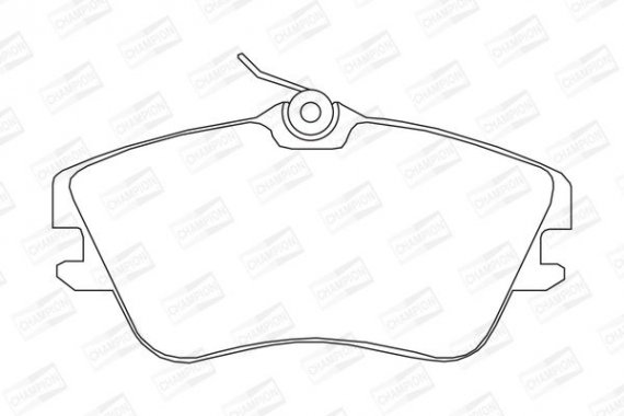 Колодка торм. VW T4 (70XB, 70XC, 7DB, 7DW) передн. (пр-во CHAMPION) 571847CH