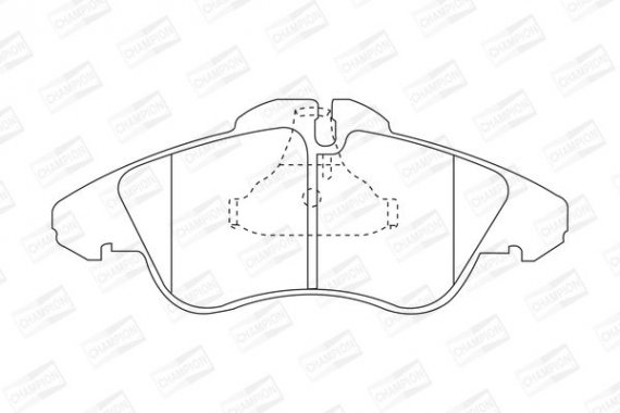 571844CH CHAMPION Колодка гальм. MB SPRINTER 2-t, VW LT 28-35 передн. (пр-во CHAMPION)