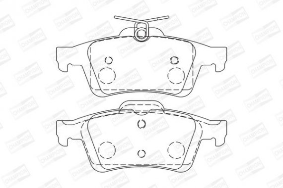 573732CH CHAMPION Колодка гальм. FORD C-MAX, FOCUS, CITROEN C5 задн. (пр-во CHAMPION)