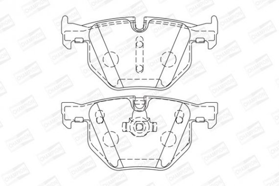 573224CH CHAMPION Колодка гальм. BMW 325, 330,335 (E90-93) 05 - задн. (пр-во CHAMPION)