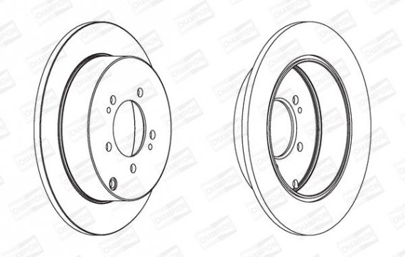 Фото диск тормозной MITSUBISHI LANCER, OUTLANDER задн. (пр-во CHAMPION) 562527CH CHAMPION 562527CH CHAMPION Диск тормозной MITSUBISHI LANCER, OUTLANDER задн. (пр-во CHAMPION)