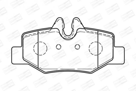 573222CH CHAMPION Колодка торм. MB VIANO (W639), VITO (W639) задн. (пр-во CHAMPION)
