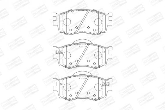 572593CH CHAMPION Колодка торм. HYUNDAI ACCENT, KIA RIO II передн. (пр-во CHAMPION)