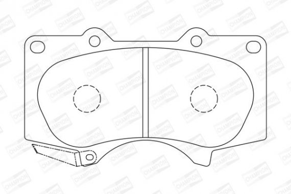 572515CH CHAMPION Колодка гальм. TOYOTA LAND CRUISER (J12) передн. (пр-во CHAMPION)