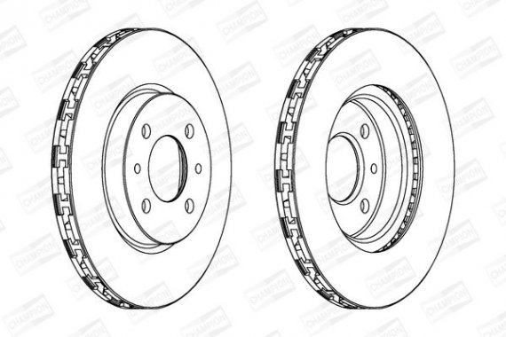 562178CH CHAMPION Диск тормозной FIAT LINEA, PUNTO передн., вент. (пр-во CHAMPION)