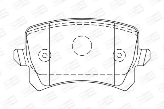 573667CH CHAMPION Колодка гальм. AUDI Q3, VW PASSAT, TIGUAN задн. (пр-во CHAMPION)