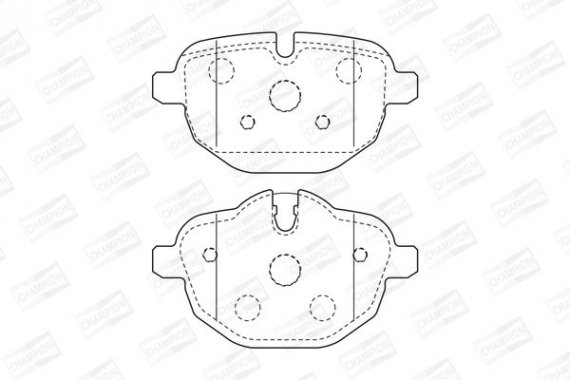 573352CH CHAMPION Колодка гальм. BMW 5(F10) 523I-528I 2010- задн. (пр-во CHAMPION)