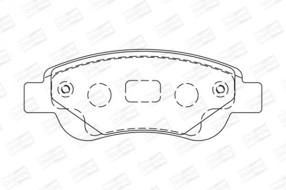 573135CH CHAMPION Колодка торм. CITROEN C1, PEUGEOT 107 передн. (пр-во CHAMPION)