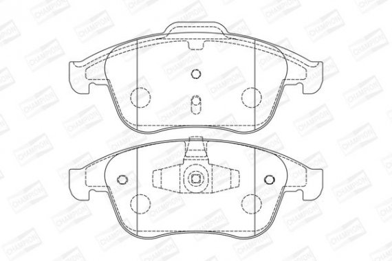 573316CH CHAMPION Колодки гальмівні дискові