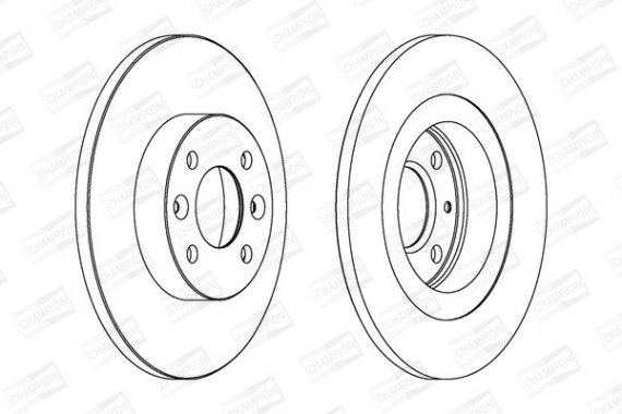 562293CH CHAMPION Диск гальмівний DACIA LOGAN, SANDERO, передн. (пр-во CHAMPION)