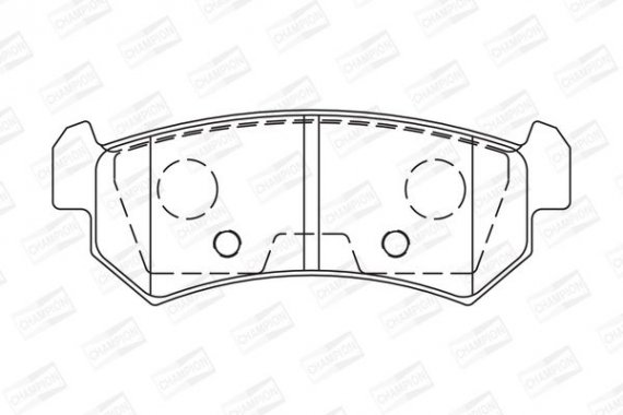 573216CH CHAMPION Колодка торм. CHEVROLET AVEO, LACETTI задн. (пр-во CHAMPION)