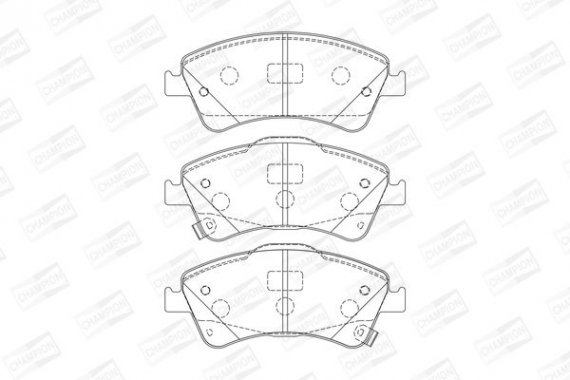 572525CH CHAMPION Гальмівні колодки пер. Toyota Avensis 08- (bosch)