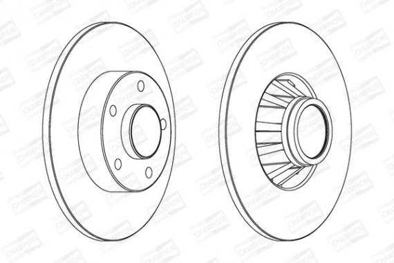 562211CH-1 CHAMPION Диск тормозной NISSAN, OPEL, RENAULT, задн. (пр-во CHAMPION)