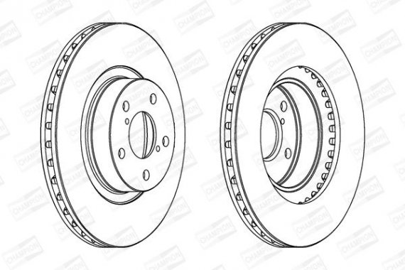 561667CH CHAMPION Диск гальмівний SUBARU LEGACY передн., вент. (пр-во CHAMPION)