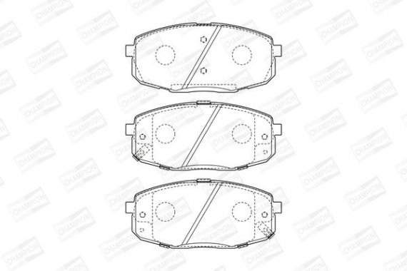 572577CH CHAMPION Колодка гальм. HYUNDAI i30, KIA CEE D задн. (пр-во CHAMPION)