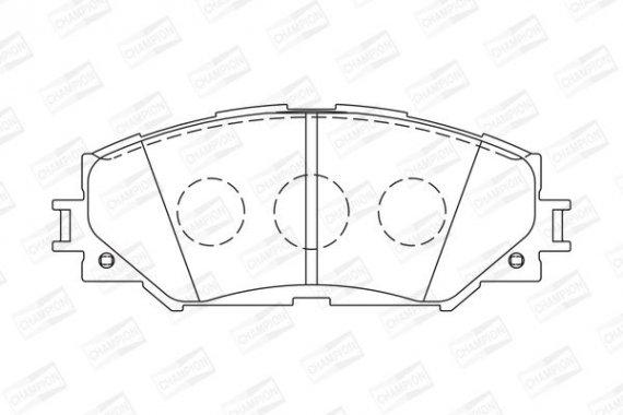 572598CH CHAMPION Колодка гальм. TOYOTA AURIS, RAV 4 передн. (пр-во CHAMPION)