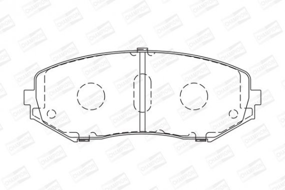 572584CH CHAMPION Колодка гальм. SUZUKI GRAND VITARA передн. (пр-во CHAMPION)