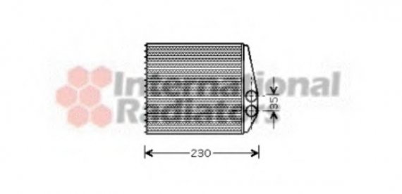 37006355 Van Wezel Радиатор отопителя VECTRA C/SIGNUM/SB9-3 02- (Van Wezel)