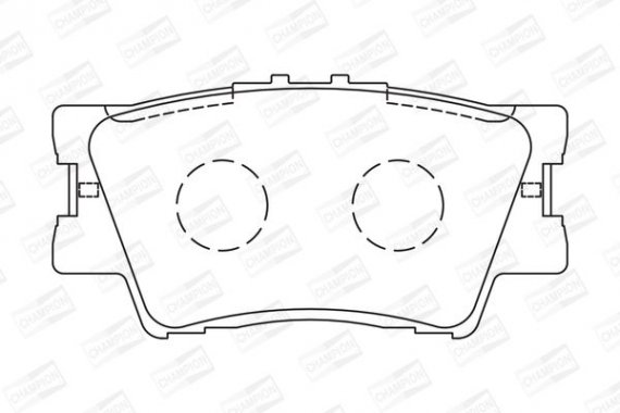 572595CH CHAMPION Колодка гальм. TOYOTA CAMRY, RAV 4 задн. (пр-во CHAMPION)