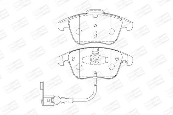 573246CH CHAMPION Колодка гальм. AUDI Q3 (06/11-) передн. (пр-во CHAMPION)