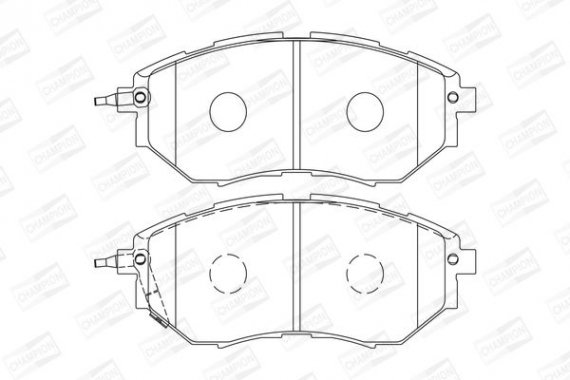 572638CH CHAMPION Колодка гальм. SUBARU LEGACY IV передн. (пр-во CHAMPION)