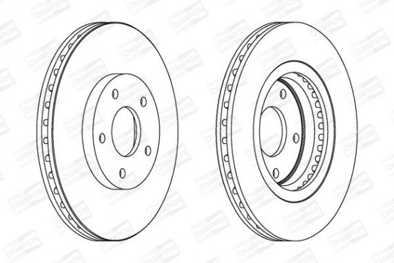 562578CH CHAMPION Диск тормозной NISSAN QASHQAI передн. (пр-во CHAMPION)