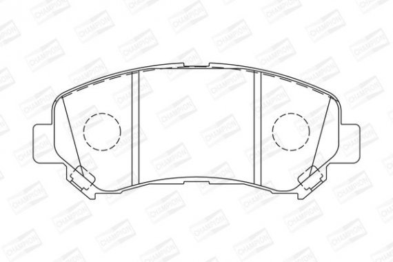 573379CH CHAMPION Колодка гальм. NISSAN QASHQAI, передн. (пр-во CHAMPION)