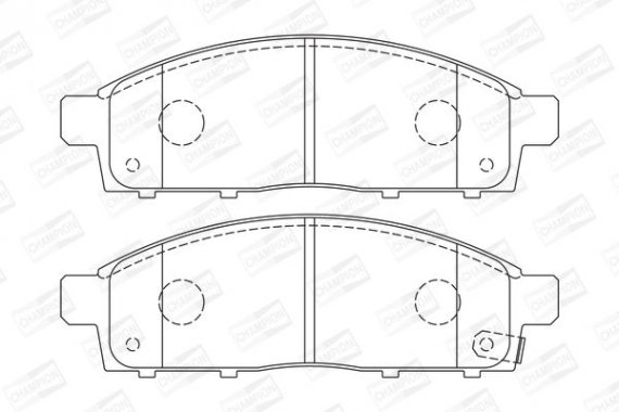 572574CH CHAMPION Колодка торм. MITSUBISHI L200 передн. (пр-во CHAMPION)