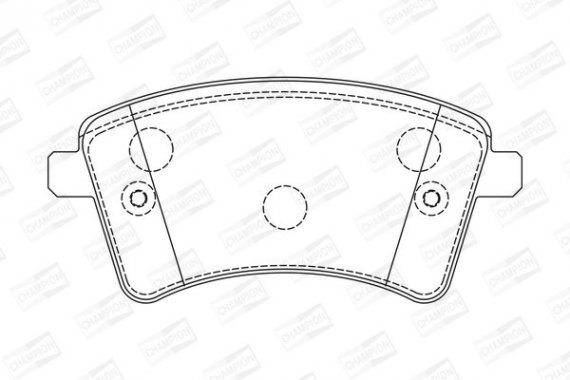 573284CH CHAMPION Колодка торм. RENAULT KANGOO передн. (пр-во CHAMPION)
