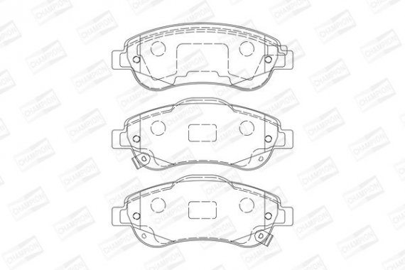 572605CH CHAMPION Колодка гальм. HONDA CR-V III передн. (пр-во CHAMPION)
