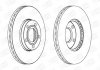 Диск тормозной VW PASSAT -05 передн. (пр-во CHAMPION) 562052CH