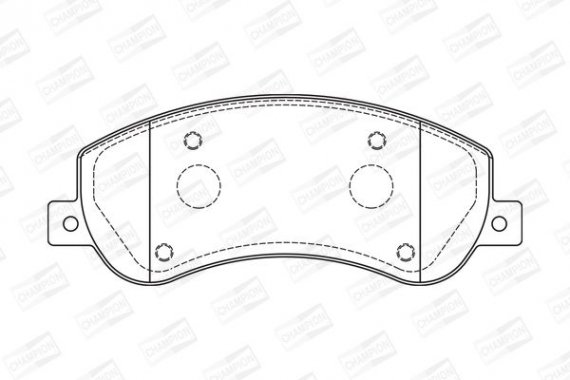 573275CH CHAMPION Колодка гальм. FORD TRANSIT передн. (пр-во CHAMPION)