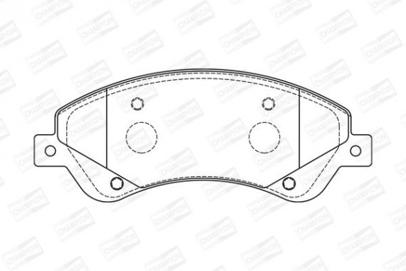 573276CH CHAMPION Колодка торм. FORD TRANSIT передн. (пр-во CHAMPION)